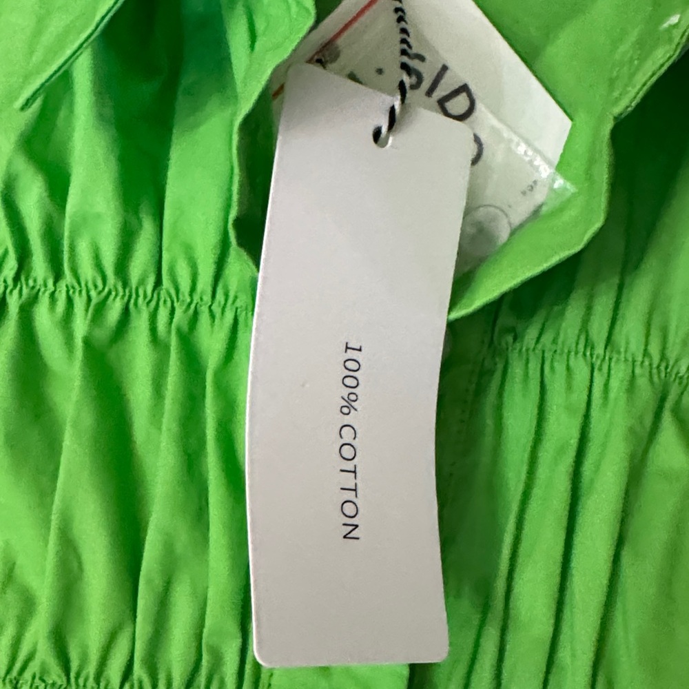 Vibrant Green Button-Up Dress - Picture 7 of 7